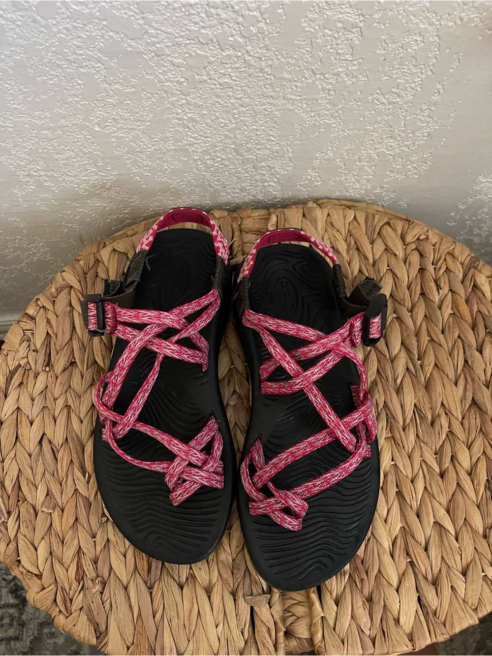 Chaco Women’s Sport Sandals with Pink Strappy Design
